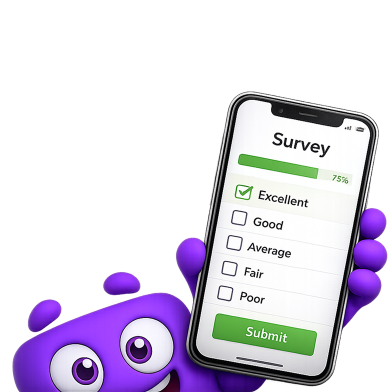 Answer Surveys mascot